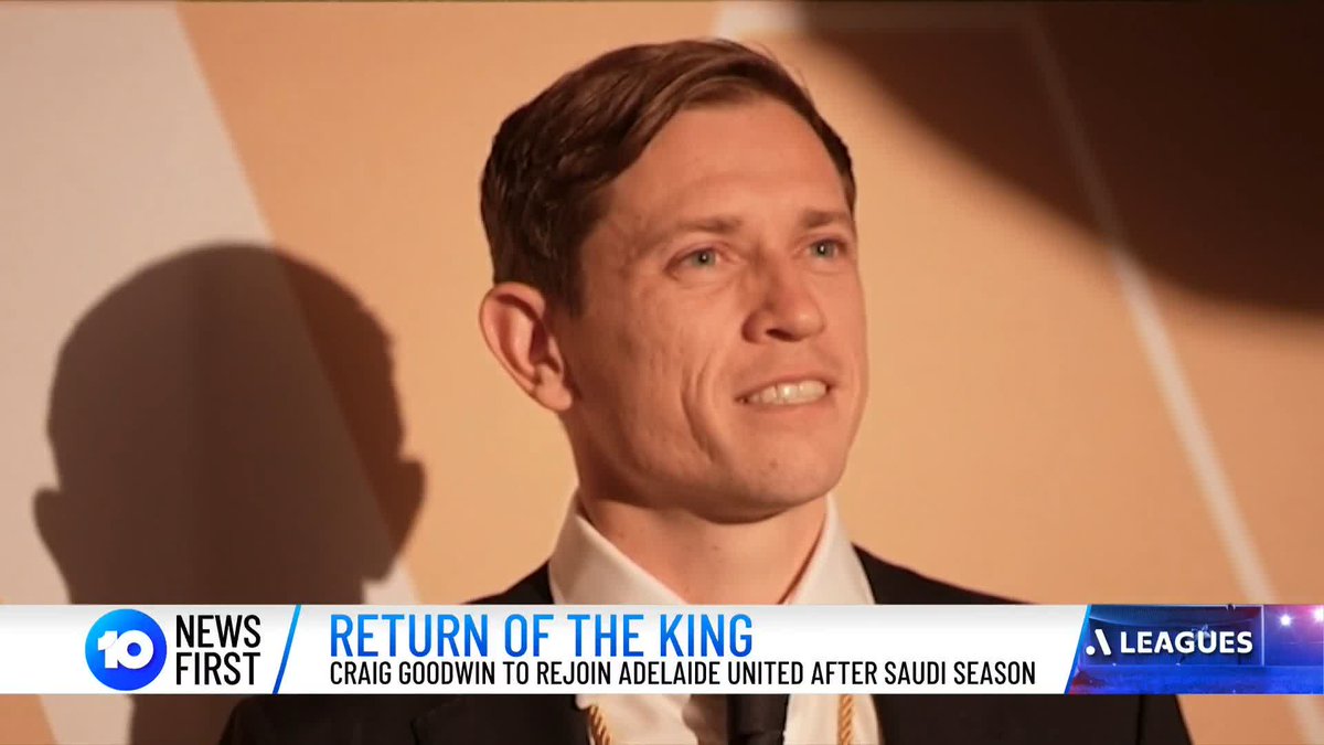 10 News First can confirm Adelaide United's favourite son, Craig Goodwin, will be back playing at the club next season. Arguably the Reds' greatest ever, Goodwin has spent the last two seasons in Saudi Arabia | Adelaide United 10 Sport 10 Football