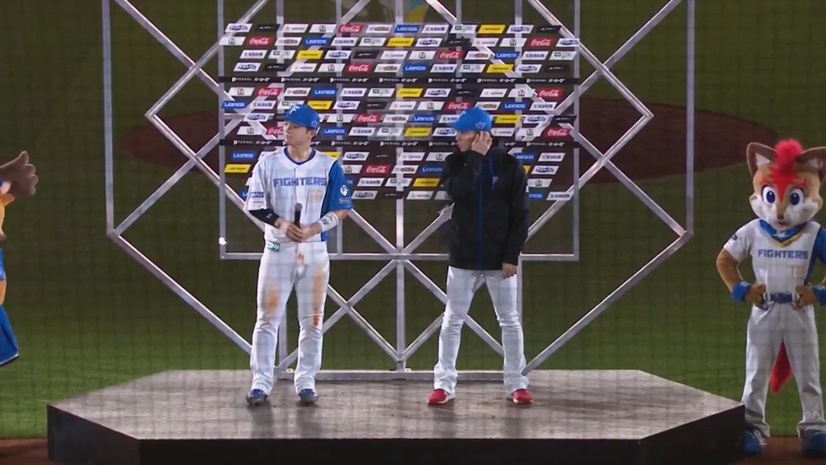 / 5/15 ヒーローインタビュー⚾️ \ 北海道日本ハム #郡司裕也 選手 #宮西尚生 投手✨ #lovefighters #グンティー #ミヤティー