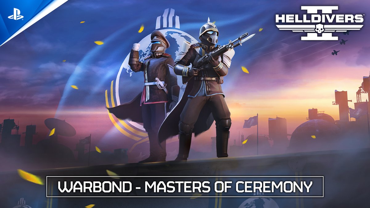 Are you ready to join the rank of heroes? The Masters of Ceremony Premium Warbond is out now! Wield all-new elite weaponry, capes and armours to step into the boots of Super Earth’s most decorated units.