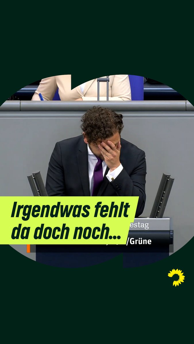 Der #Klimaschutz wird wie erwartet bei Schwarz-Rot völlig vergessen. Dabei gibt es dank des Sondervermögens genug finanzielle Mittel dafür! Felix Banaszak macht dazu heute im #Bundestag klar: Klimaschutz darf kein nice-to-have, sondern muss Grundlage für jede Regierung sein!