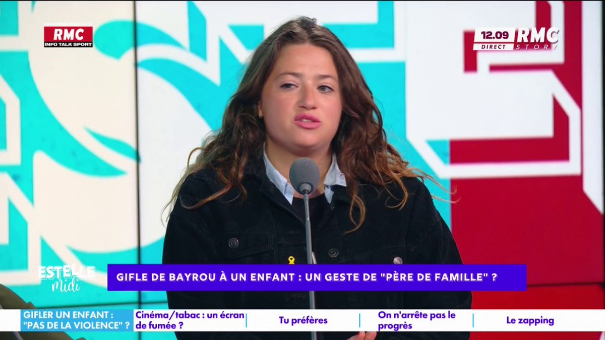 👋 Gifle de Bayrou sur un enfant : un geste de « père de famille » ? 🎙️ Elise Goldfarb : "Taper quelqu'un, ce n'est pas un geste de "bon père de famille"... C'est un argument qu'utilisent Zemmour, l'extrême droite quand ils disent que le père, c'est l'autorité !" #EstelleMidi