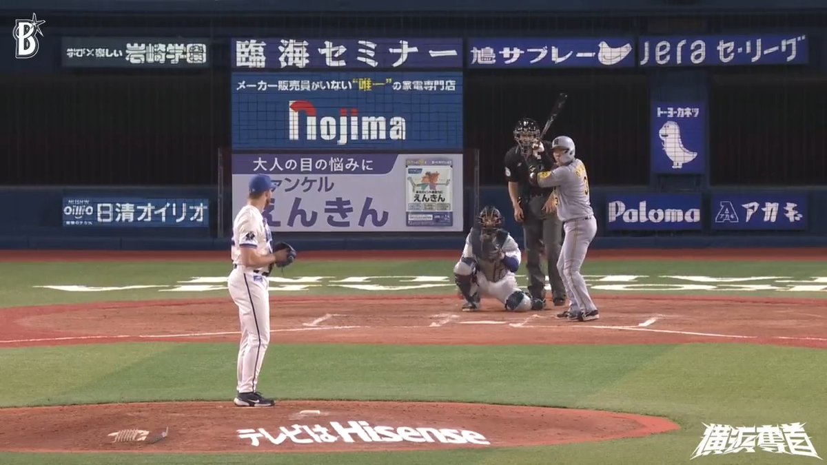 3番手で登板の #ウィック 選手は気迫の投球でクリーンナップを三者凡退に抑える🔥🔥🔥 8回表 DB 0 - 0 T #横浜奪首 #baystars