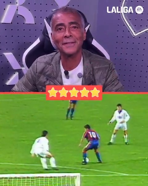 👀🌟 Puntuando regates con Romário. #LALIGAEASPORTS