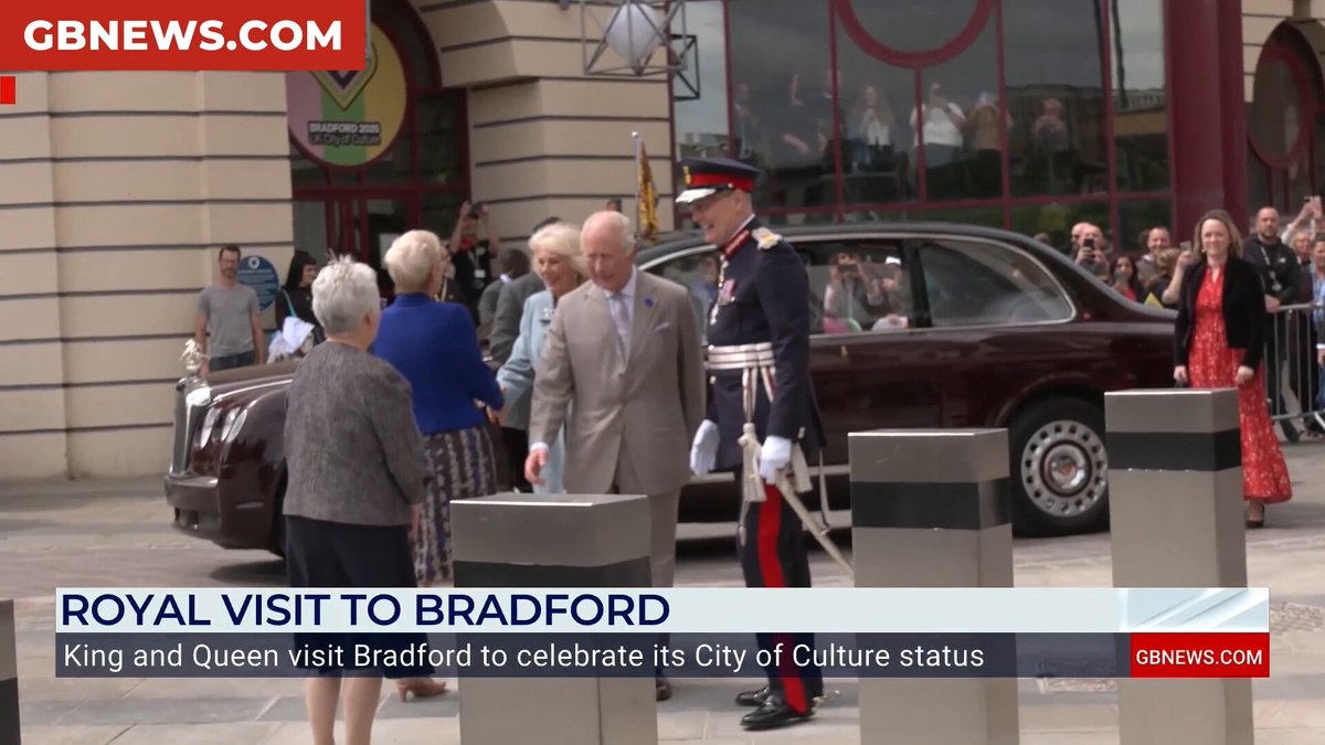 The King and Queen have arrived in Bradford to celebrate its City of Culture status. GB News' Cameron Walker reports.