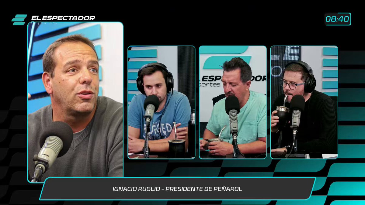 🗣️ “El día que Nacional presente el acta de fundación lo vamos a saludar por su aniversario” dijo el presidente de Peñarol, Ignacio Ruglio, en La Mañana del Fútbol por 𝐄𝐥 𝐄𝐬𝐩𝐞𝐜𝐭𝐚𝐝𝐨𝐫 𝐃𝐞𝐩𝐨𝐫𝐭𝐞𝐬 🎙️ BUYSAN Sebas Giovanelli Gonzalo Ronchi Entrevista completa →