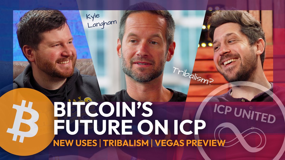 Bitcoin's Future on ICP! (New Uses, Anti-Tribalism, Vegas Preview) 📺 Whether you're a Bitcoin maximalist, an ICP enthusiast, or just curious about the future of decentralized technologies, this episode is packed with valuable information and forward-thinking discussions.
