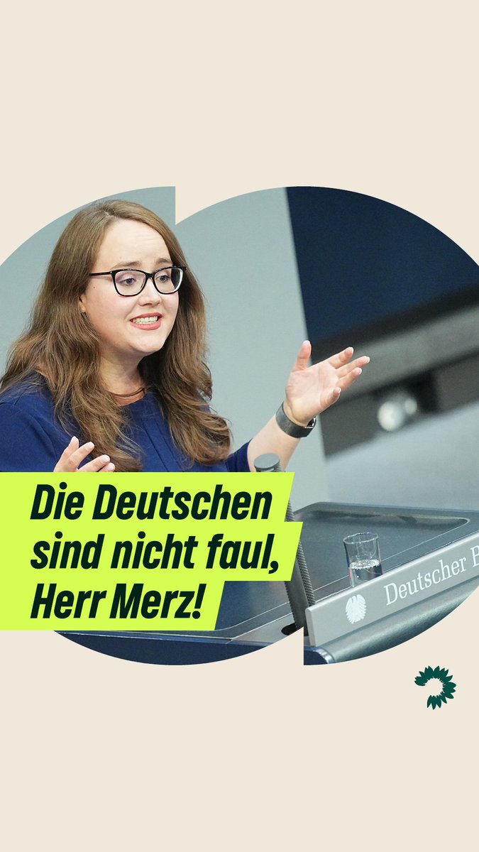 Faulheit? Würden wir nicht den Bürger*innen, sondern eher einer Regierung vorwerfen, die auf populistische Phrasen anstatt echter Lösungen setzt. Ob Lohnarbeit, Carearbeit oder Ehrenamt – die Deutschen leisten viel. Sie brauchen eine Politik, die sie unterstützt. Ricarda Lang 📢