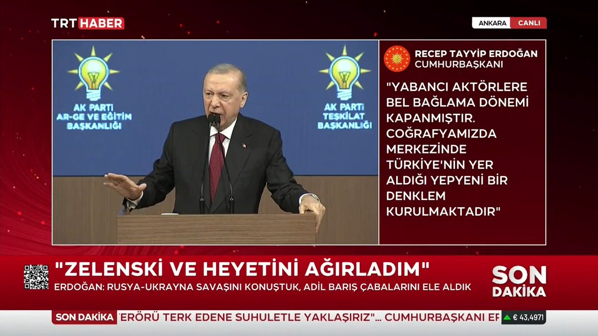 Cumhurbaşkanı Erdoğan: Dünyamız kabuk değiştirmekte, eski nizam çatırdamakta, coğrafyamızda ise merkezinde Türkiye'nin yer aldığı yepyeni bir denklem kurulmaktadır.