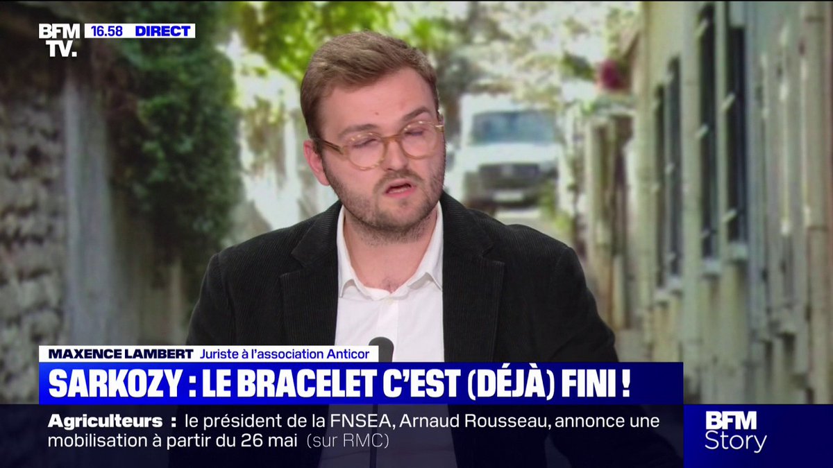 🗨️ "Un deux poids, deux mesures inaudible" Maxence Lambert, de l'association Anticor, suite au refus d'Emmanuel Macron de déchoir Nicolas Sarkozy de sa légion d'honneur