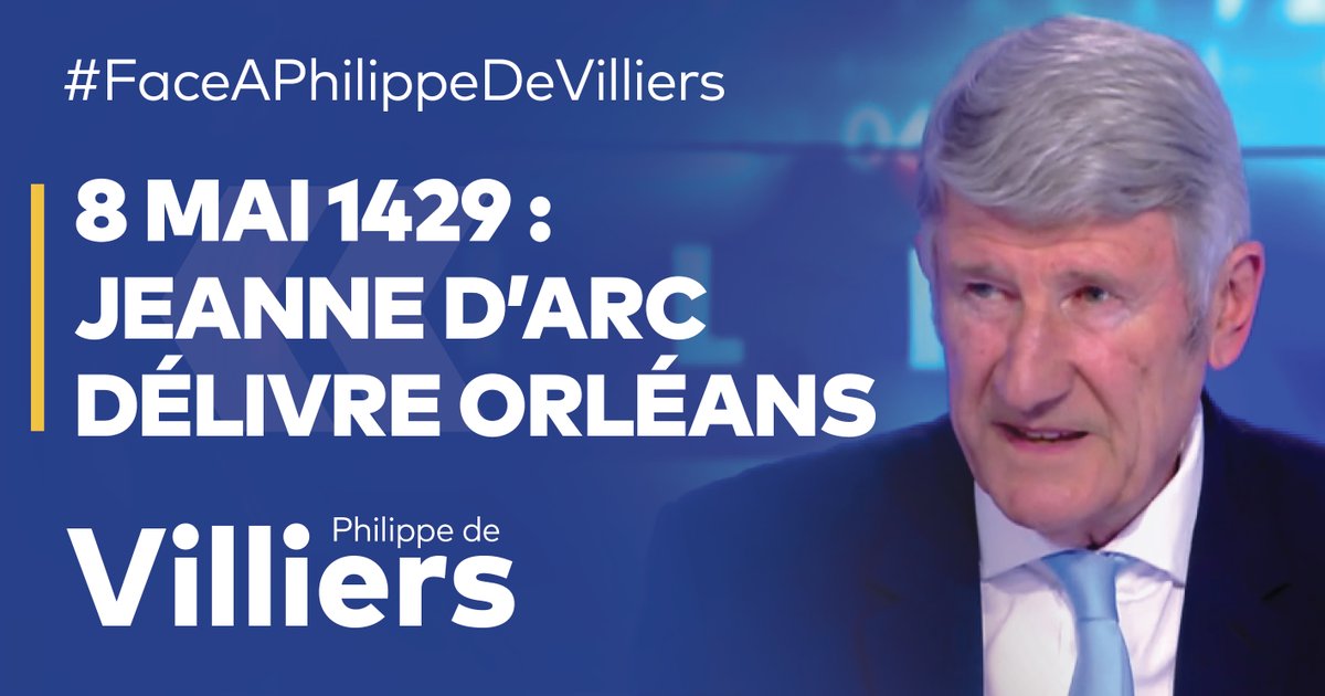 🎙️Le 8 mai 1429, Jeanne d’Arc délivre #Orléans, assiégée par les Anglais. 🔗Emission complète : #FaceAPhilippeDeVilliers #FADV #CNews