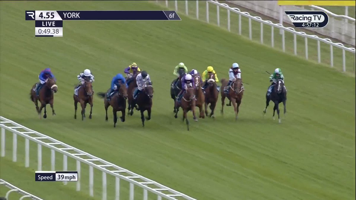 Bought for 500,000gns at last month's breeze-ups, First Legion (Mehmas) makes a stylish start on racecourse debut for Zhang Yuesheng and Richard Hannon York Racecourse