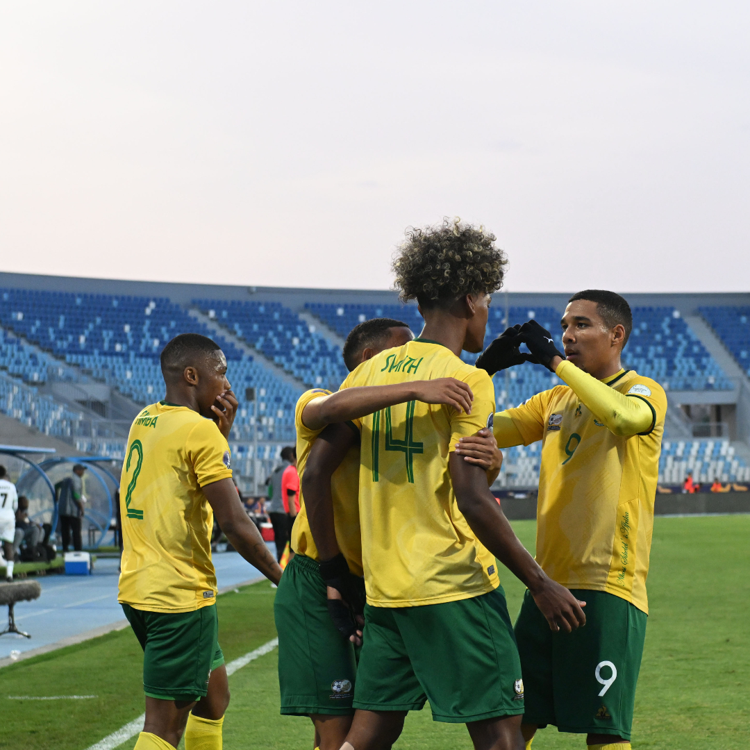 Net shakes. Celebrations arrived! ๐ฟ๐ฆ๐คฉ #TotalEnergiesAFCONU20 | #RSANGA