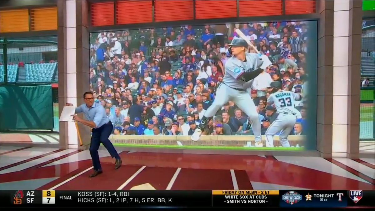 Kyle Stowers keeps slugging for the Miami Marlins, posting a 3-for-4 night with a 3B and 2 HR against the Cubs yesterday 💪 Mark DeRosa looks into the powerful lefty's craft at the plate and stance adjustments from last season. #MLBCentral | #MarlinsBeisbol