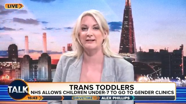 "The NHS are now going to be assessing children under the age of seven for gender identity issues." Alex Phillips fears society is going down a "wormhole" over gender identity "nonsense". Alex Phillips