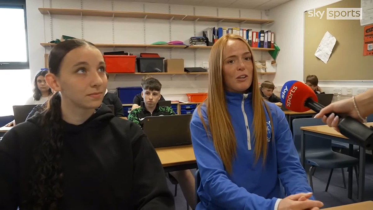 Teacher & pupil in the classroom, teammates on the field! 🤝 Hear from Hibs duo Ellis Notley and Jess Ramsay ahead of Sunday's SWPL title decider against Rangers, live on Sky Sports! 📺