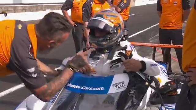Earlier today, Tony Kanaan completed his refresher program and is good to go as Kyle Larson's standby driver. #Indy500