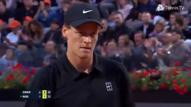 Power and then precision ⭐️ Jannik Sinner is just in a league of his own! Internazionali BNL d'Italia | #IBI25
