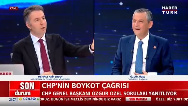Özgür Özel’in boykot hakkındaki açıklamaları