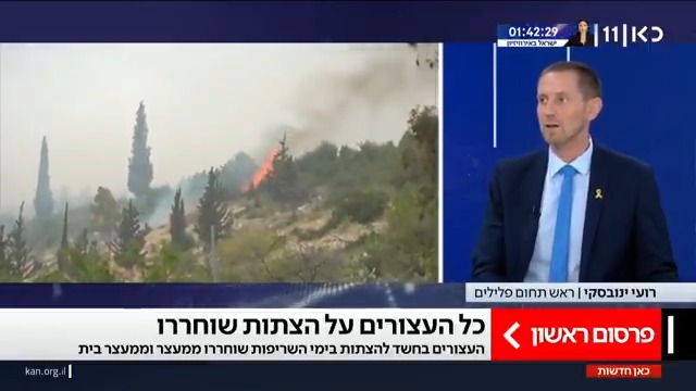 כל החשודים בהצתות שוחררו – והתיקים נגדם ייסגרו | רועי ינובסקי על סיכום חקירת המשטרה בנושא #מהדורתכאןחדשות