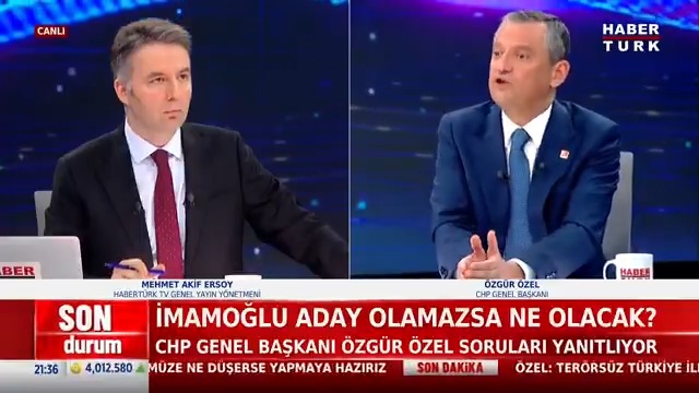 Özgür Özel: “Şu an adayımız Ekrem İmamoğlu. A, B, C, Z planımız Ekrem İmamoğlu. Neden? Çünkü ben artık adayı değiştiremem.”