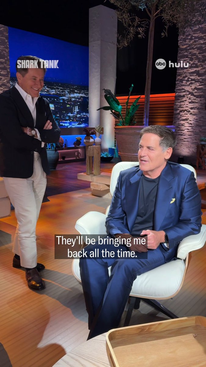 It's not a goodbye, it’s a see you later! Mark Cuban will be deeply missed, not just by all of us, but by his fellow Sharks as well. 💙 #SharkTank