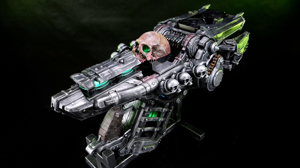 💀 New GeForce Garage Build 💀 Check out this amazing #DOOM: The Dark Ages custom GeForce RTX 50 Series PC build based on the DOOM Slayer’s newest weapon- the Skullcrusher! Stand And Fight with #RTXOn! 🛠️: Czuga
