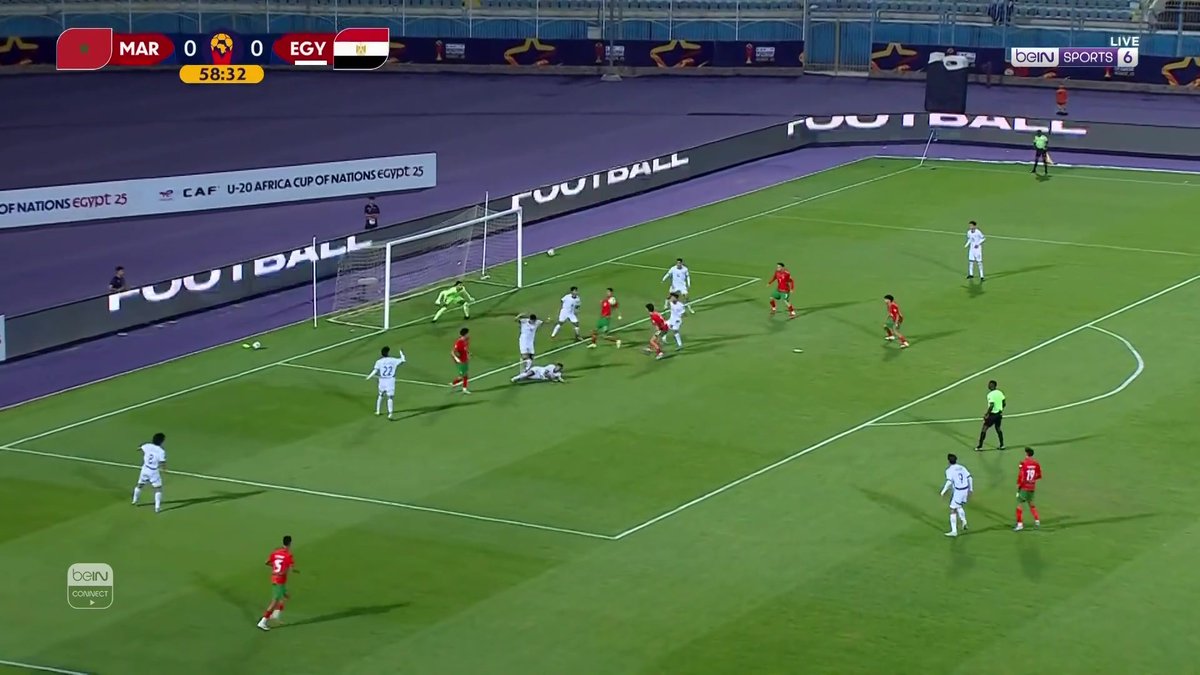 فرصة خطيرة للمنتخب المغربي 🇲🇦👀 #كأس_أمم_إفريقيا_تحت_20_عاماً | #المغرب_مصر