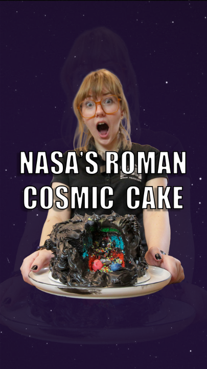 In anticipation of the 100th anniversary of Dr. Nancy Grace Roman’s birth, we’re baking a birthday cake! Dr. Roman was NASA's first chief astronomer and the namesake for our nearly complete Roman Space Telescope. This isn’t your ordinary birthday treat — this cosmic cake represents the contents of our universe and everything the Roman telescope will uncover.
