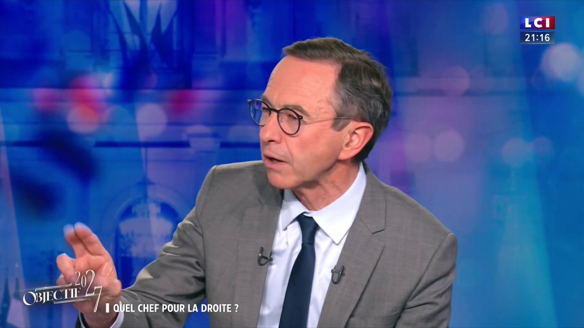 🗣️ "Jamais la France n'a été autant à droite" estime Bruno Retailleau ▶️ Darius Rochebin / Adrien Gindre