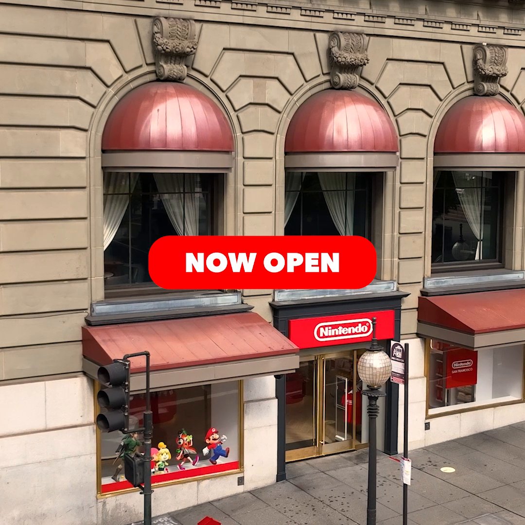 Introducing Nintendo SAN FRANCISCO! We’re officially open on the corner of Powell Street and Geary Street in Union Square. Warp Pipe Pass required to visit through May 18 and Memorial Day weekend.