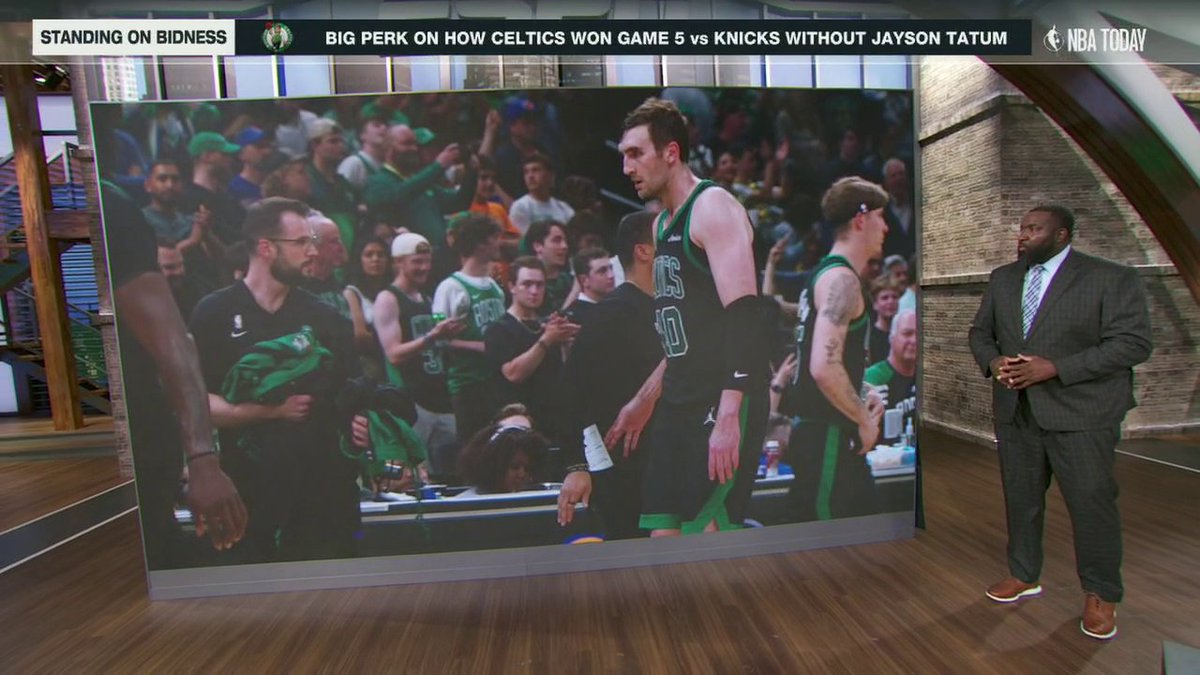 "Luke Kornet, boy you stood on bidness last night." Kendrick Perkins says Luke Kornet was a key X-factor in the Celtics' Game 5 💪