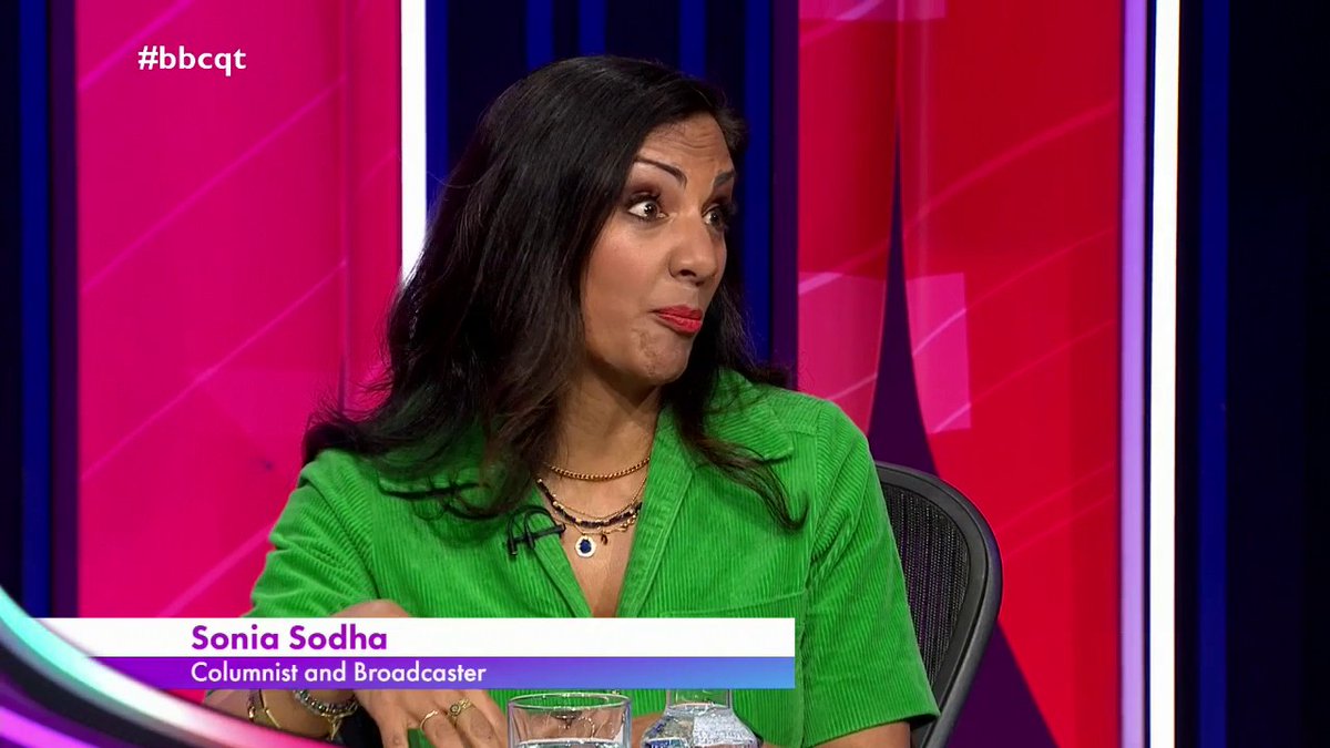 “I don’t think politicians from either party… are being honest with us about the trade offs involved in immigration” Sonia Sodha says successive governments have been “using immigration to fill in gaps” like in care work, but says new rules won’t “fix that overnight” #bbcqt
