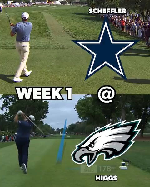 NFL schedule release 2025 … but make it golf. We tracked down a match-up for each week of the regular season paired with a PGA TOUR player who roots for each team. Enjoy.