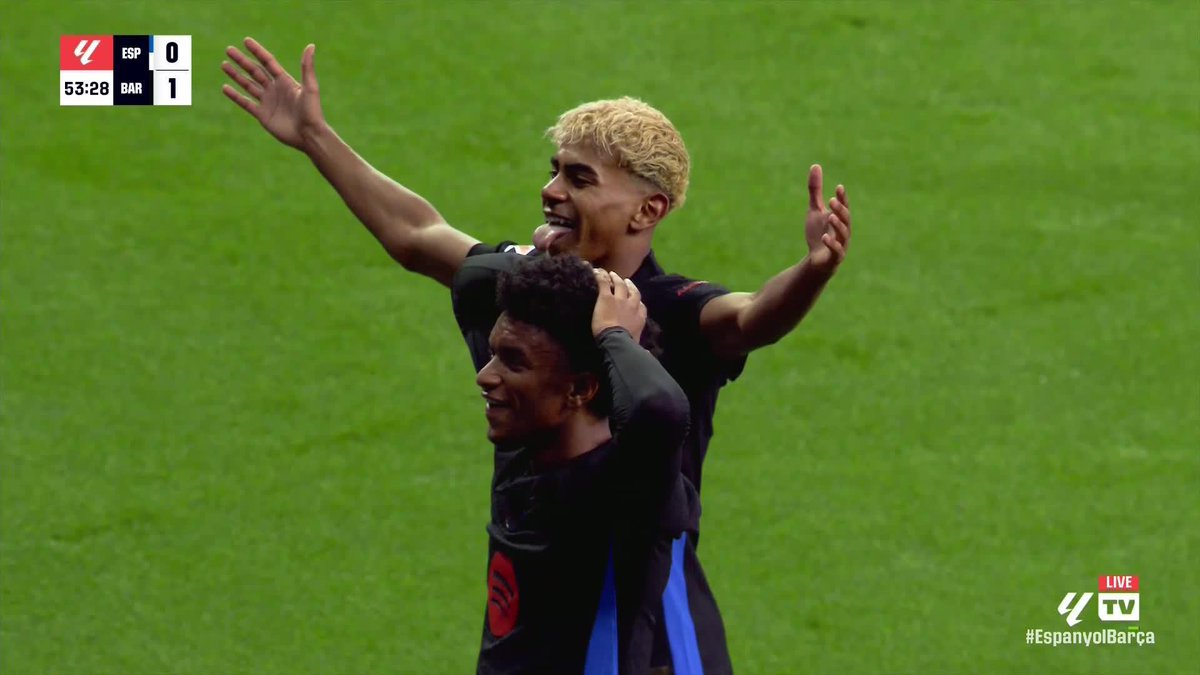 Lamine Yamal has just scored one of the goals of the season. 🤯🤯 In Barcelona's title-winning match. HE IS HIM. 🌟