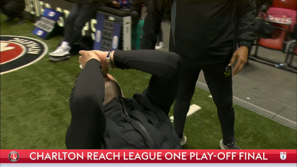 "It looks a bit dramatic there!" Nathan Jones explains his outpouring of emotion at the final whistle as Charlton secured their place in the League One play-off final.