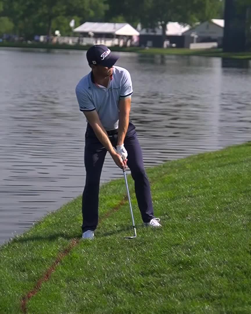 Justin Thomas going AERIAL. CASH.