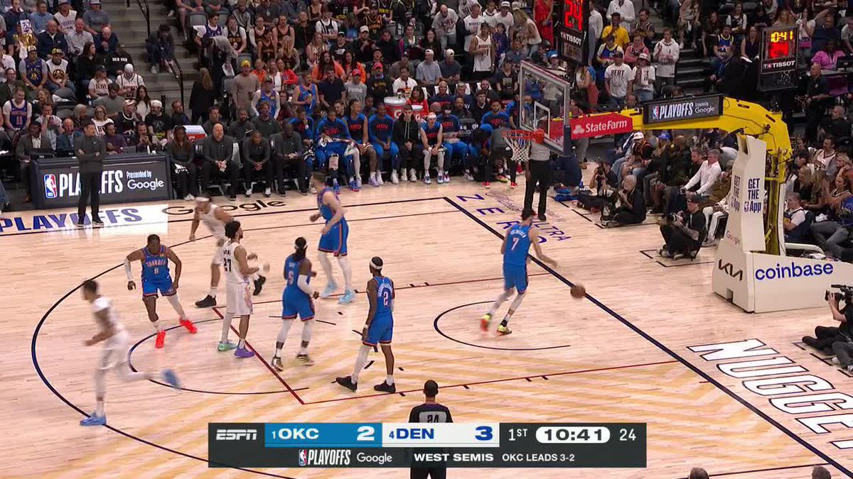4-point play to kick off Game 6 for Jamal Murray 🎯 Thunder-Nuggets NOW on ESPN 🍿