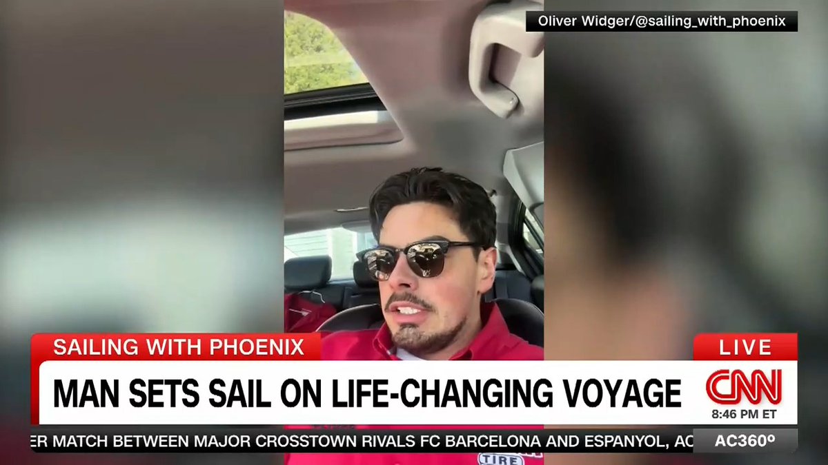 "It was the hardest thing I've ever done in my life": That's what Oliver Widger says about quitting his job, liquidating his 401k, and buying a boat to sail around the world with his rescue cat. He talks with Anderson from the Pacific Ocean.