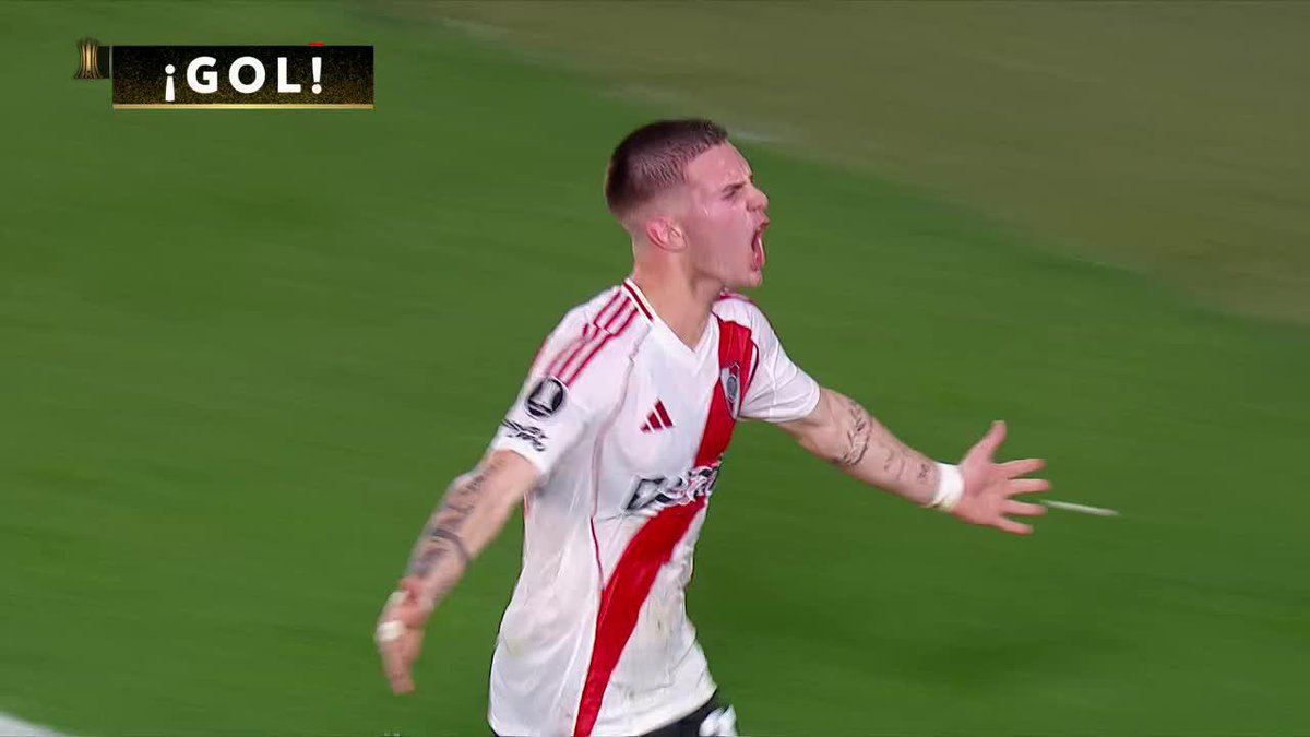 👟 Mastantuono con clase para que River vuelva a pasar al frente en el marcador ⚽️👏