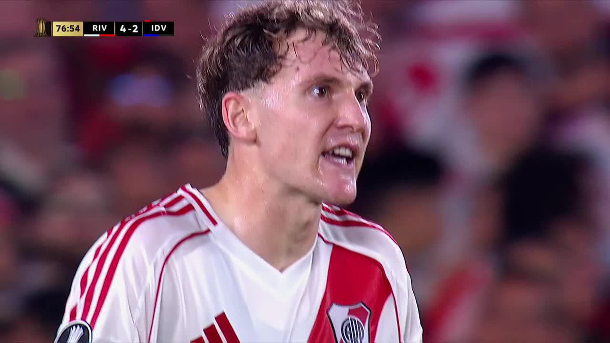 OTRO GOL ANULADO A RIVER, OTRO GOL ANULADO A BORJA. Por una mano de Colidio, no suma el 5-2 de River ante Independiente del Valle. 📺 Mirá TODA la CONMEBOL #Libertadores por #DisneyPlus Premium