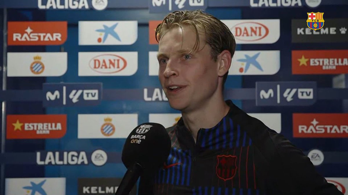 🎙️ FRENKIE DE JONG: “I think we deserve it, so we're going to enjoy it and we are very happy...it's very satisfying to win the title.”