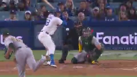 The first Major League hit for Dalton Rushing is in the books. Congratulations, Dalton!