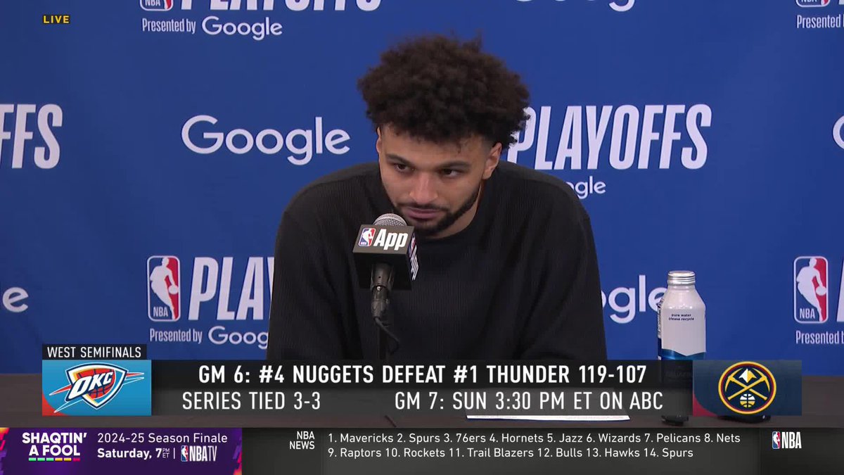 "I was always gonna play." Jamal Murray on his reported illness ahead of Game 6 💪