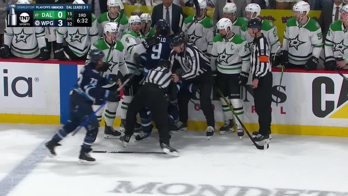 BENN POPPED SCHEIFELE AND #55 GOT UP IRATE 😳