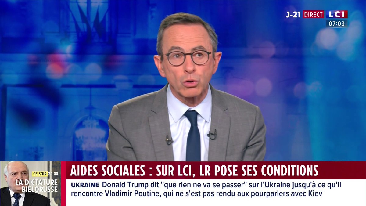🔴 Aides sociales : sur LCI, LR pose des conditions ▶️ Le ministre de l'Intérieur a réitéré son idée de référendum sur l'immigration. Bruno Retailleau veut demander aux Français leur avis sur les conditions d'accès aux aides sociales pour les étrangers.