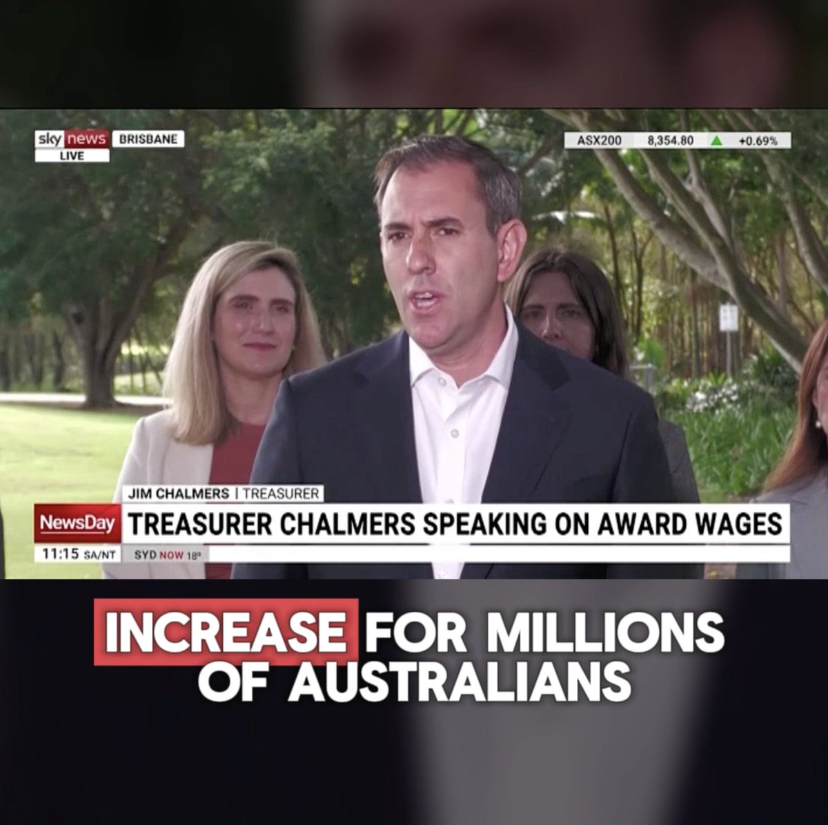 Releasing our submission to the Annual Wage Review, calling for a responsible real wage increase for three million Australian workers on awards, with Anthony Chisholm, @alifrance5, Emma Comer and Corinne Mulholland. #auspol #qldpol