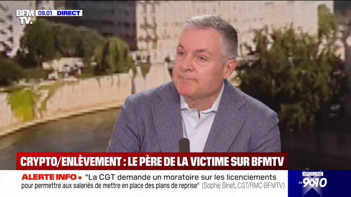 💬 "Elle se porte aussi bien que possible" Pierre Noizat, président d'une plateforme de cryptomonnaie Paymium, donne des nouvelles de sa fille, victime d'une tentative d'enlèvement