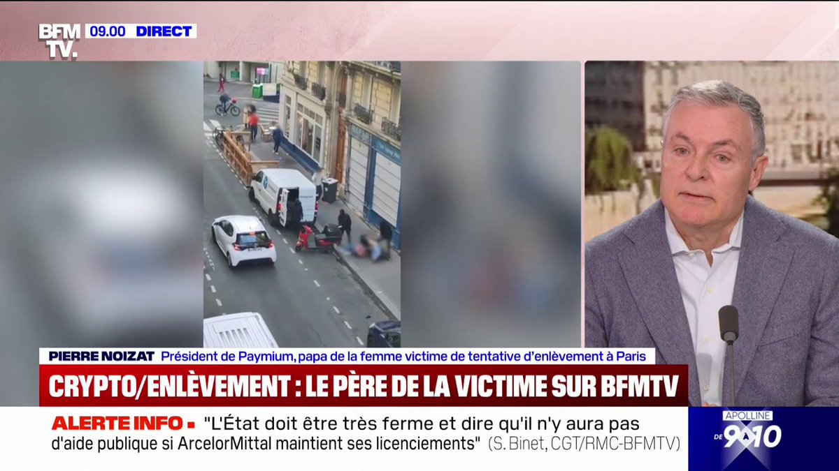 Tentative d'enlèvement à Paris: "Il n'y a pas eu de signes avant-coureur", explique Pierre Noizat, président de Paymium et père de la victime