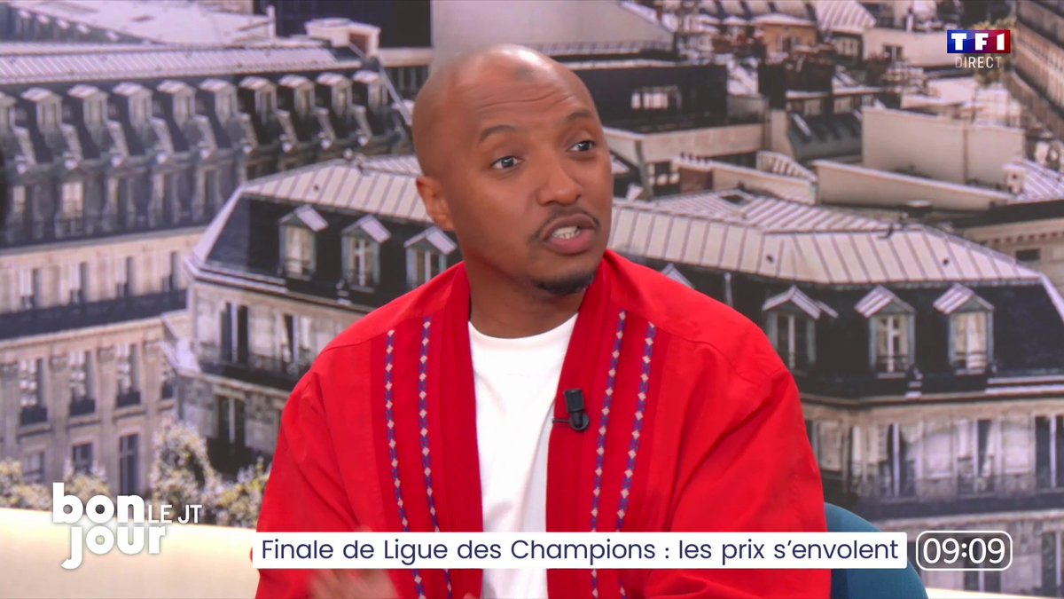 Finale de la Ligue des Champions opposant le PSG à l'Inter Milan : "Je ne peux pas dire que Paris en ce moment n'est pas en train de faire une superbe aventure", Soprano 📺 #BonjourLaMatinaleTF1