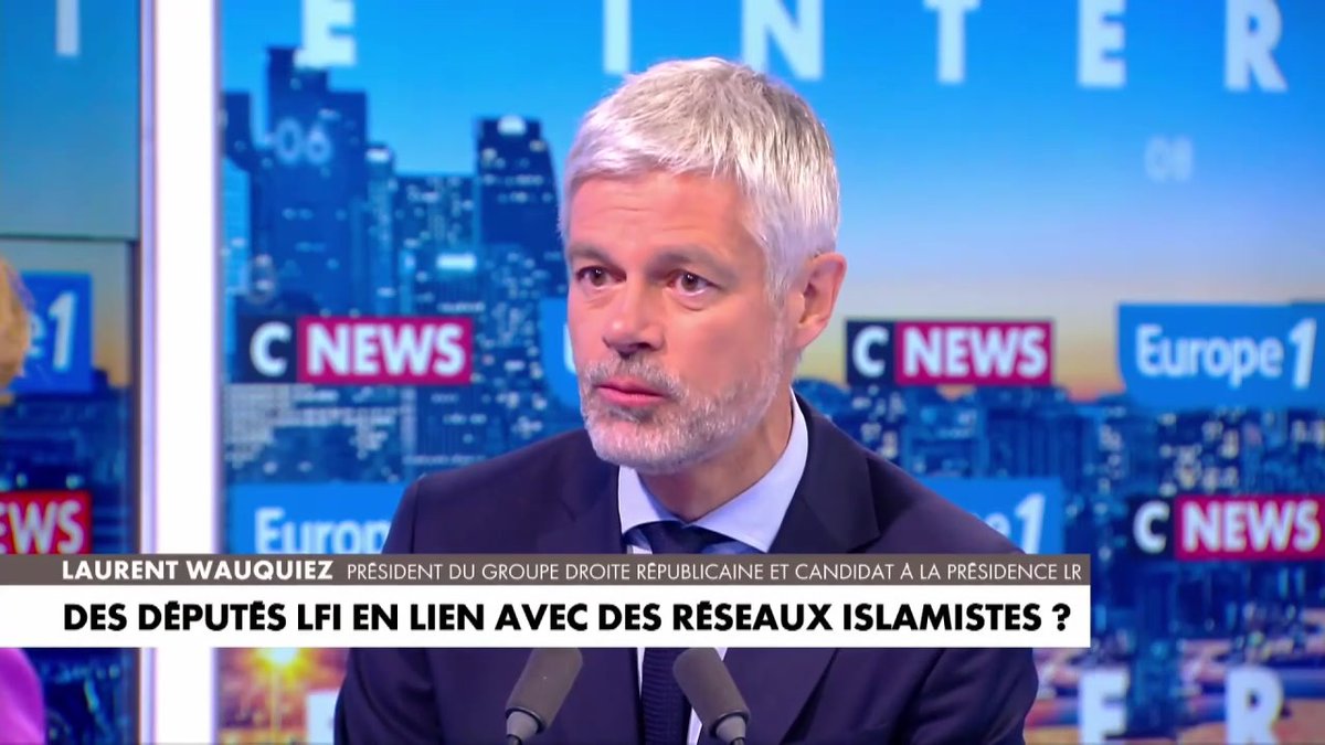 Création de la Commission d'enquête de la droite parlementaire contre LFI : "Je vous annonce que la promesse est tenue" déclare Laurent Wauquiez #LaGrandeITW #Europe1